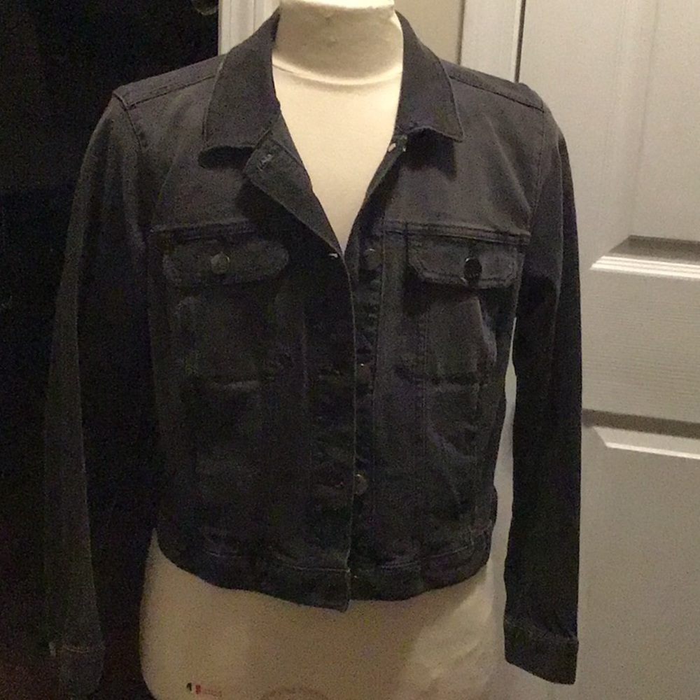 Women’s Petite Black denim Jacket